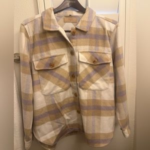 Blank NYC plaid flannel shacket